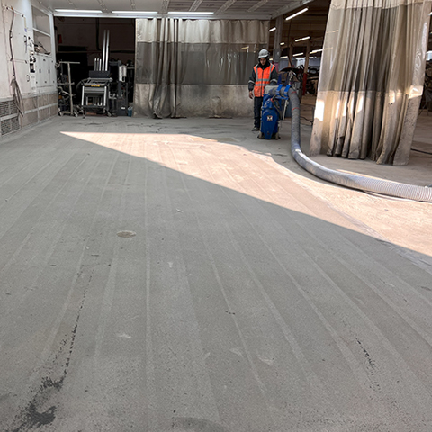 Repair of a car body shop garage slab and waterproofing - R3 Construction